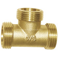 Latón Malex macho Xmale Tee Pipe Fitting (a 0315)